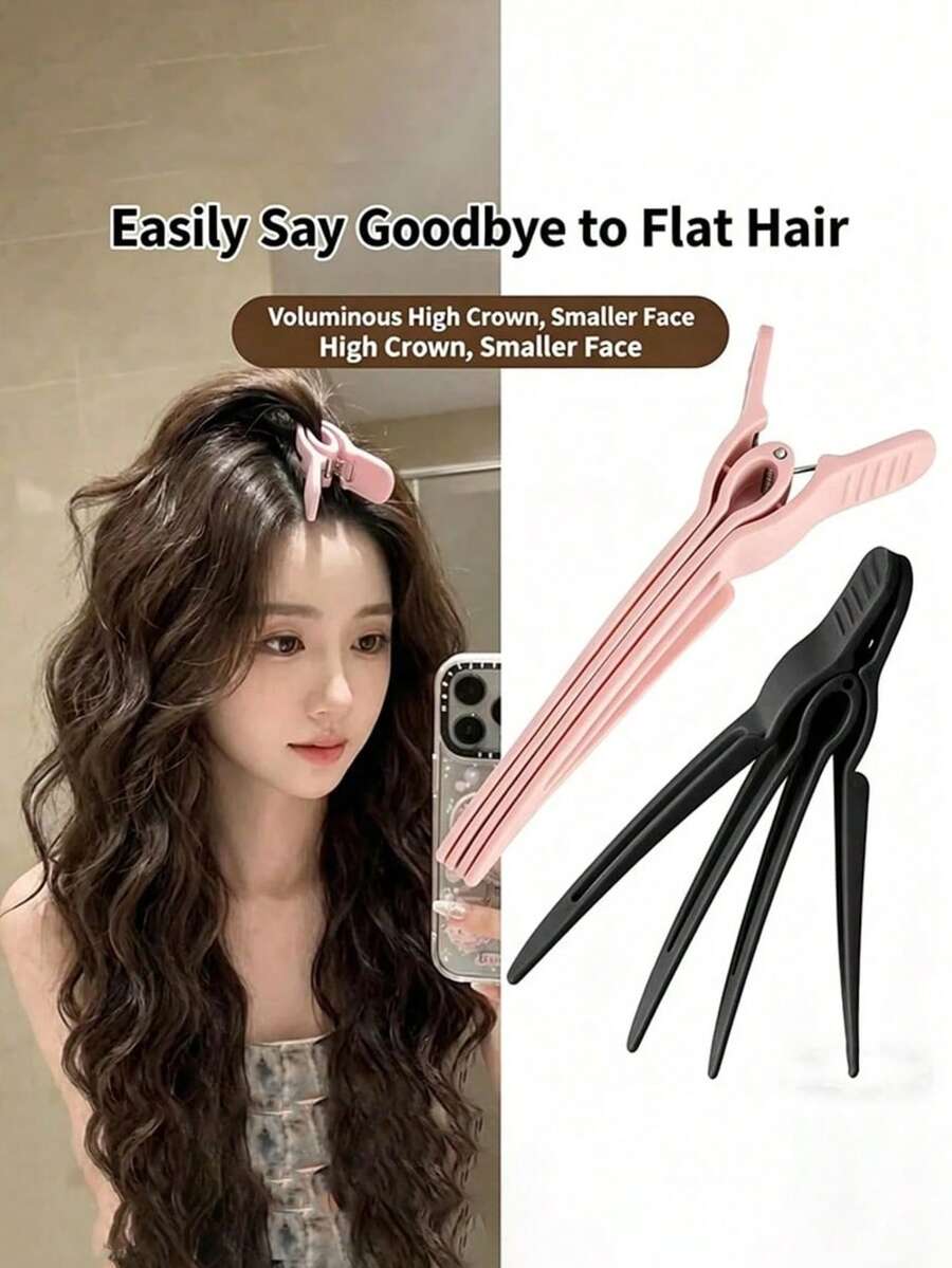 1pc/2pcs/4pcs Root Volumizing Hair Clips, Instant Lift Styling Tool For Flat Hair, Hair Styling Set - Multicolor - View 1