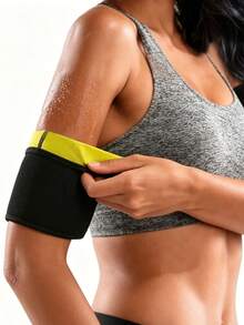 1pc,Women Neoprene Sauna Thigh & Arm Trimmer Set, Compression Body Shaper Slimming Bands, Fat Burning Leg Arm Wraps For Running, Cycling, Training, Camping, Gym Workout, Weight Loss Fitness, Adjustable Thermogenic Sweat Enhancer - Multicolor - View 4