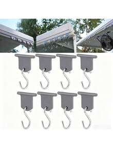 S-Shaped Camping Awning Hook Clip, RV Tent Hanging Rack, Perforated Light Hanging Rack, Suitable For Camping Vehicle Accessories - Hook Up - View 1
