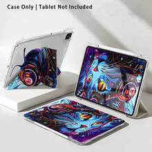 Casing Pelindung Tablet dengan Motif Kucing, Headphone, dan Pola Lainnya, Dilengkapi Stand, Kompatibel dengan Honor 8/9/10/X8/X8A/X9/X8Pro/X9Pro, MatePad SE 11 Inch/MatePad 11 Inch/11.5 Inch, MatePad Pro, Apple Generasi ke-10/11 2025 (A16), Galaxy Tab A7/A9, dan Model Populer Lainnya - Gaya 55 - View 9