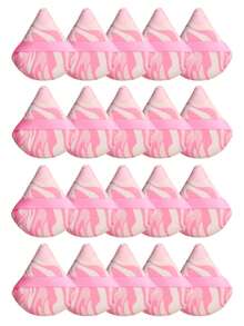 Triangle-Shaped Velvet Powder Puff 5/10/20/30/50/100pcs,Made Of Super-Soft Velvet, Designed For Contouring, Eye, And Corner, Suitable For All Skin Types. - Multicolor - View 7