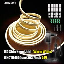 LQHZMYY 10m LED Flexible Neon Light Strip With EU Plug And Switch, For Home Living Room Decor Background Night Light Lighting, DIY Creation, Button Control Switch, Perfect For Home Decor, Bedroom, Living Room, Outdoor, Holiday Party And Gathering Decoration Lighting, Suitable For Multiple Occasions - EU C Type Plug(220-240V) - View 13