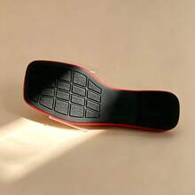 2026 Summer New Women's Red Insole Transparent Strap Sunflower Decor Flat Slip-On Sandals, Casual Versatile Square Toe Open Toe Slides, Suitable For Beach Vacation, Indoor/Outdoor Wear, Daily Matching - Red - View 6