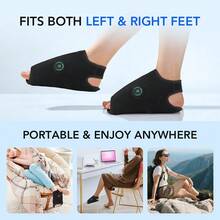 Hailicare Electric Foot Massager, Portable Air Pressure Foot Massage Machine, 3 Modes, Adjustable Height Massage Nodes, Type-C Charging, 2000mAh Battery, Home And Travel Foot Relaxation Device - Black - View 5