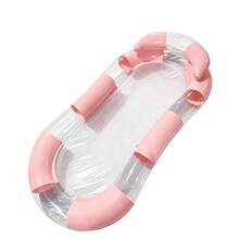 1 pieza Flotador inflable de malla transparente, hamaca de agua plegable, silla flotante cómoda de malla transpirable, múltiples colores macaron disponibles, juguete de relajación de verano de PVC duradero, regalo adecuado para adultos - Multicolor - Ver 14