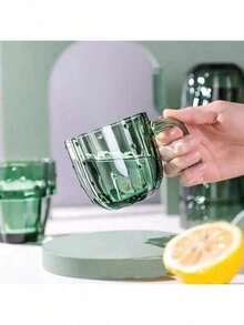 1pc Set Ink Green Cool Water Equipment Cactus Set Cup Home Living Room Water Cup Stacked Water Cup Glass Gift For Friends - Multi-color - Upgraded Version - View 3