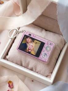 1/3/5pcs Personalized Camera Photo Keychain, Custom Picture Acrylic Keyring, Cute Memory Gift For Family, Friends, Couples, Pet Lovers, Backpack Charm - Multicolor - View 9