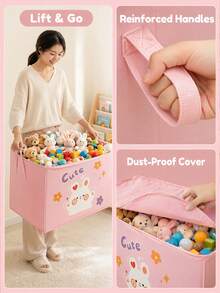 Large Capacity Zipper Storage Bag For Clothes And Blankets, Packing Organizer Bag For Moving And Organizing - Multicolor - View 2