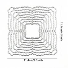 1件裝 Elements 波浪邊橢圓圓形正方形相框金屬切割模具 拼貼簿壓花模版 模切 專輯卡片製作 手工禮品卡藝術裝飾 手作禮物 - Metal Cutting Dies - 查看 25