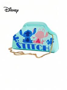[Disney] Cartoon Pattern Clutch Shoulder Bag, Detachable Chain Party Handbag, Shopping Daily Crossbody Bag, Can Store Daily Essentials And Cosmetics - Multicolor - View 11