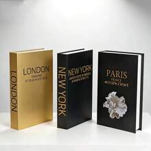 3pcs Fashionable Faux Decorative Books, Modern Luxury Stackable Fake Book Ornaments, Living Room Coffee Table Hotel Model Room Soft Decor Gift Props - Decor Book - View 2