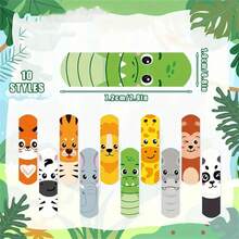 10/100pcs Animal Shaped PE Bandages, Suitable For Minor Abrasions And Cuts, Includes 10 Random Pattern Styles, Suitable For First Aid Kit - View 6