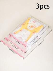 3件/18件/24件可選數量與尺寸 磨砂透明拉鍊衣物收納袋，適用嬰兒房、旅行洗衣收納、耐用嬰兒衣物整理袋，居家與旅行行李分類必備，適合生日派對與喬遷慶祝禮物 - 彩色 - 查看 7
