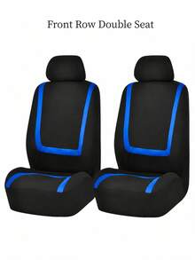 Universal Car Seat Covers - 9pcs Set (Full Set), 4pcs Set (Dual Seat), 2pcs Set (Single Seat) Options - U-Shaped Striped Design, Anti-Slip & Durable, Compatible With General Cars, SUVs, Sedans, And With Airbag - Easy To Clean, Upgrade Interior - Style a - View 22