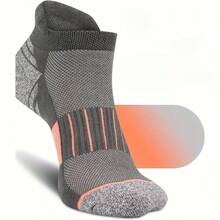 Outdoor Hiking Striped Contrast Color Sports Short Socks, Thick Cushioned Sole Anti-Blister, High Elasticity Snug Fit No Slip-Off, Breathable Anti-Bacterial Anti-Odor, Yoga Training All-Season Unisex Commute Durable Functional Sports Boat Socks - Multicolor - View 4