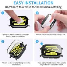 Case Compatible With Xiaomi Watch5 Lite Cases With Protective Film, PC Protective Cover Protector Shell Bumper Accessories - For Redmi Watch 5 Lite - View 7