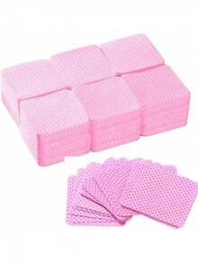 1000/400/200pcs Nail Cleaning Wipes - Professional Lint-Free Nail Polish Remover Pads, UV Gel Cleansing Tissues, Unscented Manicure Prep And Finishing Cleaning Tool (Pink) Nails Nails Supplies Nail Stuff - Multicolor - View 5