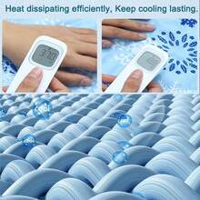 Durable Pet Cooling Mat For Summer, Easy To Clean, Comfortable And Cool Dog/Cat Bed - Baby Blue - View 4