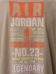Jordan Men's AS FLT REIS LGND SS CREW Short Sleeve Knit Collarless T-Shirt TIF3117-247 - Brown - View 5