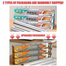 CHAHUA Aluminum Foil Roll With Built-In Cutter – [48.5/97] Sq Ft, Heavy Duty Foil For Baking, Grilling & Food Storage, Disposable Wrap For Hot Dogs, Sandwiches, Catering & Restaurant Kitchen Use - Grey - View 13