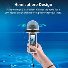 1574.8 吋潛水保護殼，適用於 Osmo Pocket 3 雲台相機，水下浮潛衝浪拍攝配件，高透明水下保護殼，附快拆支架 - 查看 7