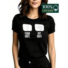 Women T-Shirts - Black - View 6