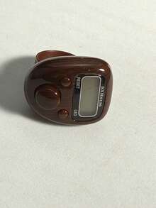Faux Wood Grain Baked Lacquer Texture Vintage Warm Contrast To Ordinary Plastic Model More Premium Integrated Elastic Finger Ring Directly Worn On Finger Fits Regular Finger Circumference Easily Without Slipping During Counting - Multicolor - View 16