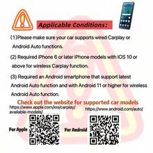 2-In-1 Wireless CarPlay & Android Auto AI Box, Compatible With 99% Original Car Models – Wired To Wireless Conversion (2.4~5.0 GHz WiFi5), Stylish & Portable, Compatible With IPhone IOS 10+ / Android 11+ Devices - D20 - View 12