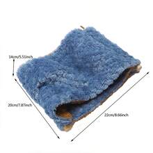 Winter Warm Bird Nest Hammock Style Canary Cage Plush Fluffy Bird House Parrot Cage Accessories - Multicolor - View 9