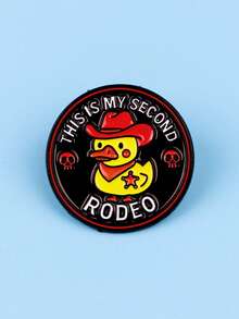 THIS IS MY SECOND RODEO Alfiler de esmalte Broche de pato lindo Pines de solapa Insignia Accesorios de ropa Joyería de animales Regalos - Multicolor - Ver 5