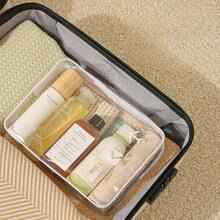 1pc Thickened PVC Clear Toiletry Bag, Large Capacity Portable Waterproof Handheld Cosmetic Storage Bag For Travel - Multicolor - View 6