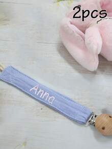 1 pieza/2 piezas Clip anti-caída personalizable, nombre bordable, llavero personalizado, personalización de nombre DIY, artículo decorativo, regalo para amigos/cumpleaños. - Estilo A - Ver 9