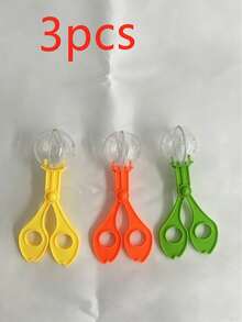 3 piezas Herramientas para capturar insectos de exploración al aire libre, pinza de insectos con cuentas de burbujas de colores, pinza de tijeras, pinza para atrapar insectos - Multicolor - Ver 12