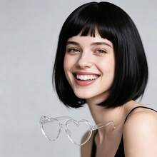 High-Color Short Bob Wig, Holiday Fun Cosplay Party Series Ball Costume Accessory Hairpiece, Women's Daily Wear Fashion Elegant Basic Style Wig - Multicolor - View 19
