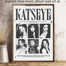 1件無框牆面裝飾畫 KATSEYE 音樂海報 女團牆面藝術 Beautiful Chaos 流行海報 現代音樂主題房間裝飾畫 牆面藝術 家居裝飾 房間裝飾 浴室裝飾 - 彩色 - 查看 16