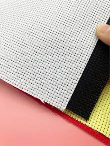 30*45cm Pre-Cut 11 Count Aida Cross Stitch Fabric, Red / White / Black / Khaki / Yellow 5 Colors Available, Classic Embroidery Base Fabric, Beginner-Friendly DIY Craft Material, Suitable For Home Decor, Gift Making And All Types Of Handmade Projects - Medium-sized Cloth - View 5