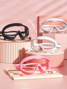 Professional Anti-Fog Waterproof Swimming Goggles, Adjustable Strap, Wide Field Of View Curved Lens, UV Protection, Unisex Adult Racing Swim Goggles, High Definition Vision, Suitable For Travel, Sports, Beach, Vacation, Pool Essential Swimming Accessories - Multicolor - View 2