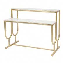 TFCFL 1 Pcs Tiered Shoes Display Rack, 2-Tier Iron Display Stand, 39.37x18.9x31.5in Display Shelf To Store Handbags, Shoes, Potted Plants, Books, Decorative Ornaments-Gift For Family, Friends, Birthdays, Christmas, Mother's Day, Boyfriend, Girlfriend - 1PC - View 6