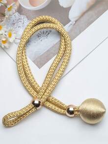 3/1pc Creative Adjustable Curtain Tieback Rope, No Drill Easy Install Curtain Buckle Rings, Minimalist Window Drape Strap Accessory, Reusable Decorative Holdback. - Multicolor - View 15