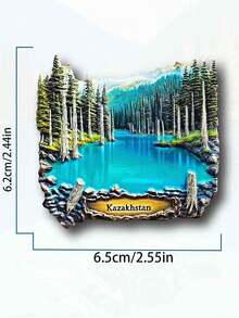 1pc Poland Turkey Georgia Kazakhstan 3D Stereoscopic Travel Souvenir Home Decor Magnetic Fridge Magnet - 1PC - View 6