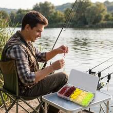 161Pcs Soft Bait Lure Kit With Mealworms Earthworms Corn And Bloodworms For Freshwater Fishing - Multicolor - View 5