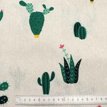 Cactus Printed Fabric For Quilting, DIY Sewing, Bag, Handmade Crafting Fabric, Hairbows Material - Default - View 7