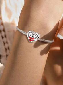 1 pièce Breloque à perles "Sister Love" pour bracelet DIY, collier et autres bijoux, cadeau parfait pour femmes et filles - perles - Voir 11