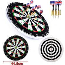 44.5cm Outdoor Dart Board Set With 6 Arrows, Perfect For Sports And Leisure Activities - Black - View 3