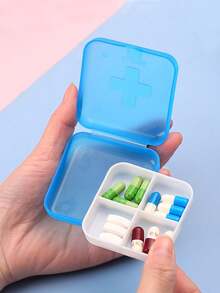 Portable Mini Pill Box, Suitable For Storing Daily 3-Meal Pills Or Tablets, Compartment Design, Convenient For Carrying; Suitable For Office, Outings And Travel,Back To School - Multicolor - View 7
