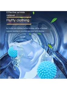1pc Reusable Laundry Ball Dryer Ball Fabric Softener Alternative High Efficiency Stain & Lint Remover Solid Laundry Ball - Multiple Styles - View 8