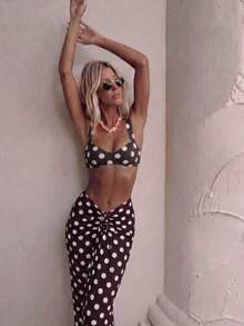 Zebra Print Camisole Top Summer Vacation Beach - Multicolor - View 4