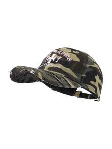 1pc Unisex Letter Camouflage Baseball Cap, Breathable Lightweight Baseball Cap, Suitable For Outdoor Sports, Hiking And Cycling Casual Wear - Multicolor - View 17