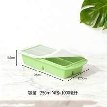 1/2 杯硅胶冷冻托盘带盖 - 硅胶冷冻模具，一套，用于准备和冷冻各种酱汁和其他菜肴，可制作 6 个 1/2 杯大小的冷冻方块 - 多顏色 - 查看 49