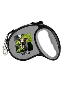 Customizable Retractable Dog Leash With Personalized Name And Photo, Customized Pet Gift, Personalized Dog Walking Accessory, Durable ABS Material, Anti-Tangle, Suitable For Small Dogs, Medium Dogs And Cats, Bright Colors, Customized Personalized Gift For Pet Lovers - Multicolor - View 8